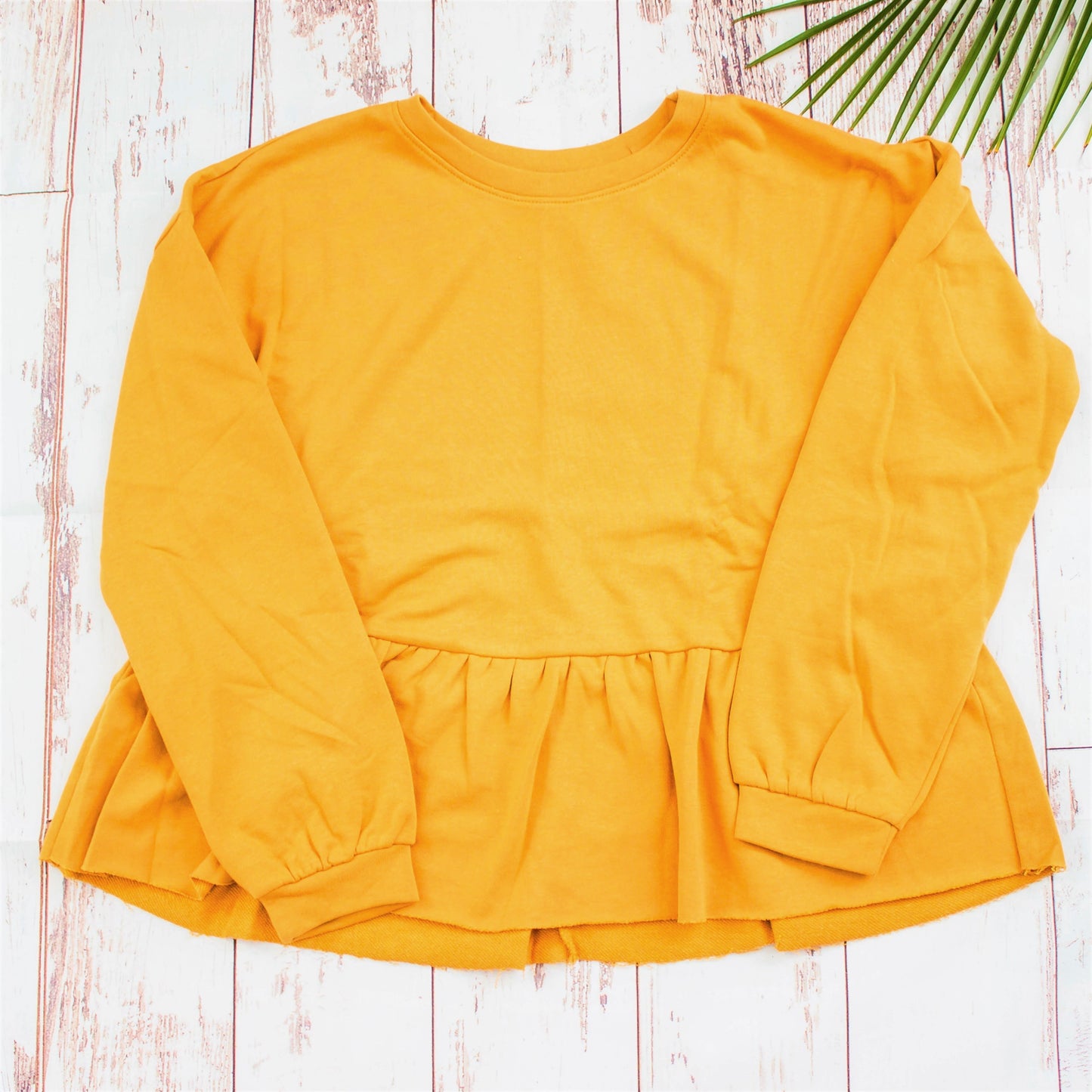 Long Sleeve Peplum Tee