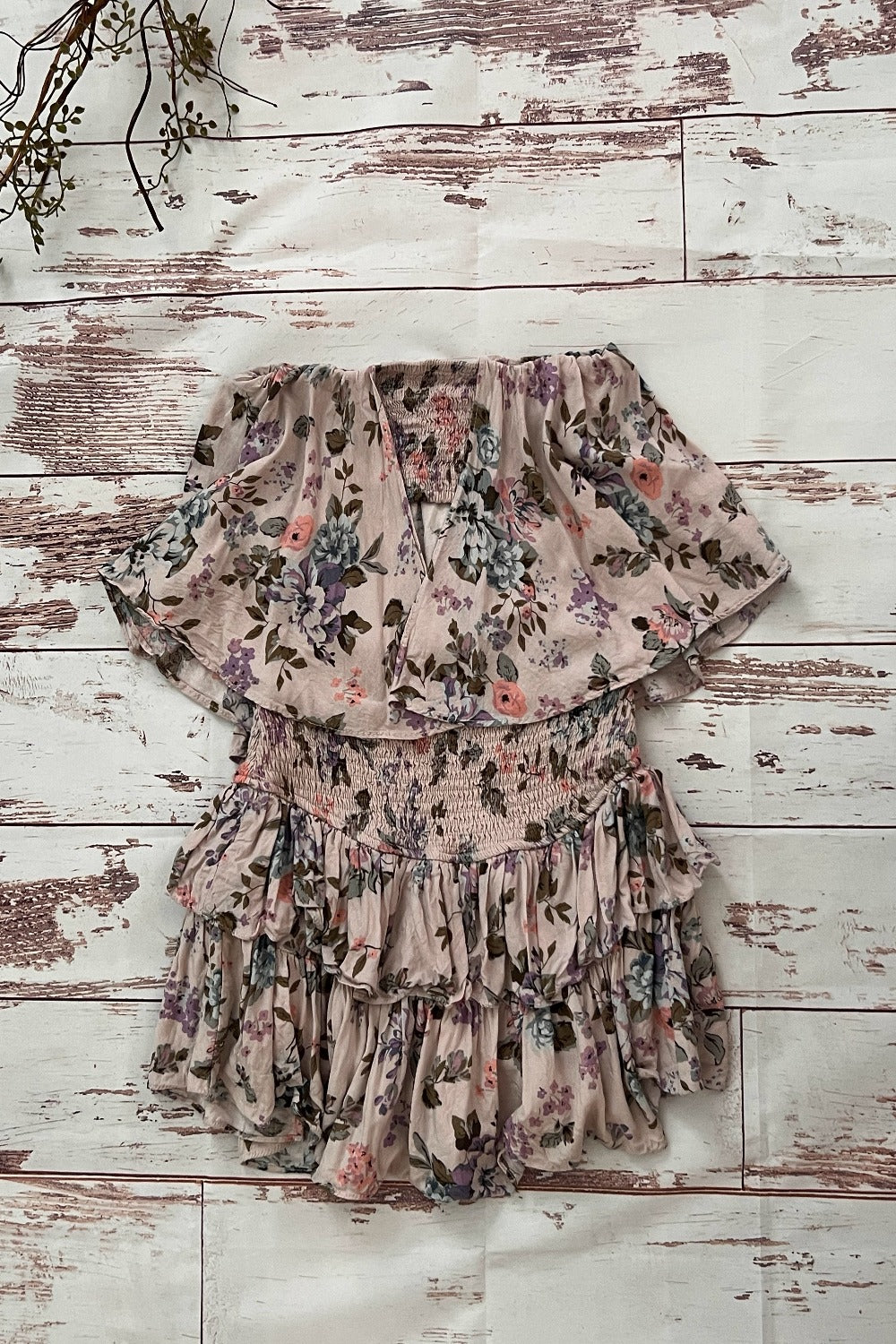 Floral Open Back Romper