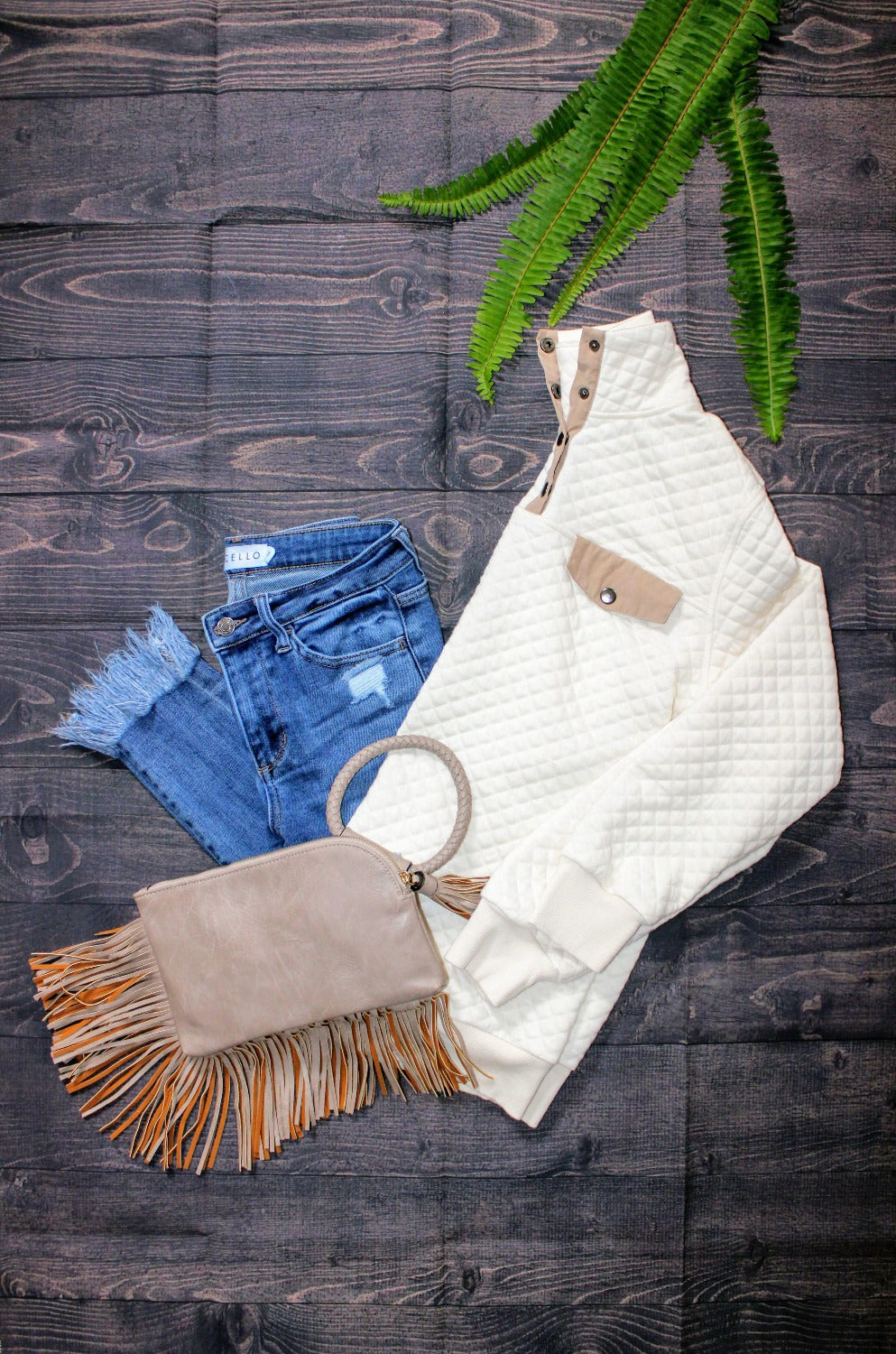 Diamond Cotton Padding Pull Over