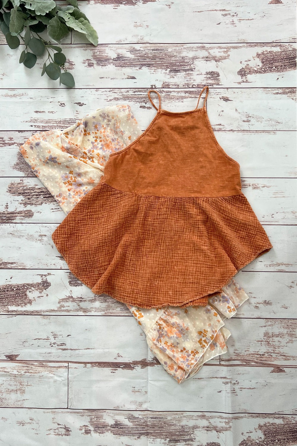 Floral Ruffle Edge Kimono